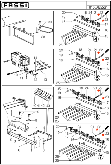Fassi Valve Bank Control Lever - 147335