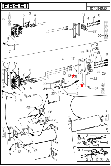 Fassi Valve Bank Control Lever - 148019