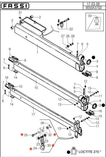 Fassi Hook Safety Clip/Latch - GA101