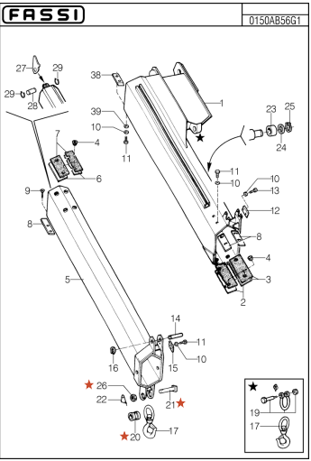 Fassi Hook Security Clip/Latch - GA104