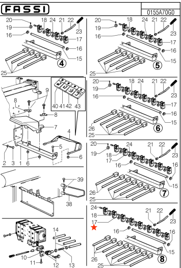 Fassi Connecting Fork - 148740