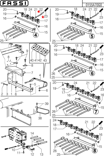 Fassi Valve Bank Control Lever - 148854