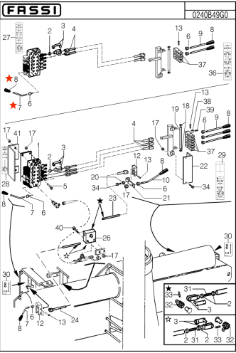 Fassi Valve Bank Control Lever - 37328