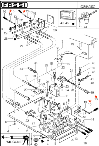 Fassi Valve Bank Control Lever - 37329