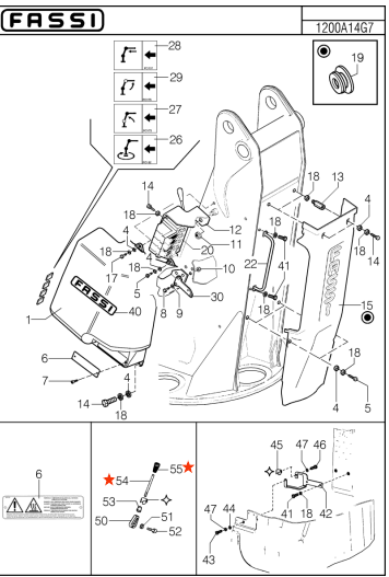 Fassi Valve Bank Control Lever - 37351