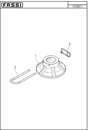 Fassi Foot Plate for Outrigger - 400652