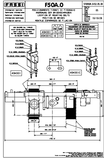 Fassi Mounting Kit - 40K001
