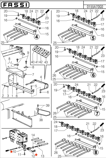 Fassi Lever Support - 461129