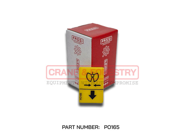 Fassi Crane Control Decal - PO165