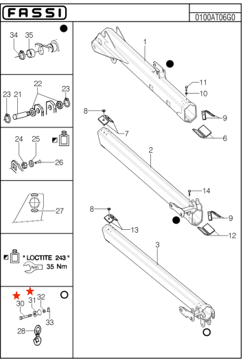 Fassi Hook Suspension Pin - 148373