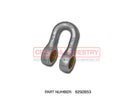 The HMF Hook Suspension Link - 6292853/6395541, a U-shaped metal shackle ideal for crane hook suspension, is shown on a white background with faint CRAFT & FORESTRY text and part number 6292853 displayed below the image.