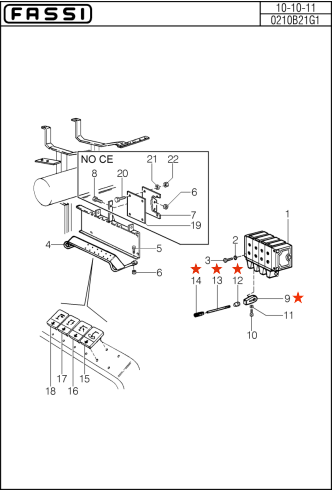Fassi Lever Support - DI1000