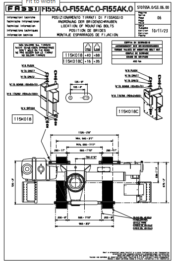 Fassi Mounting Kit - 115K018