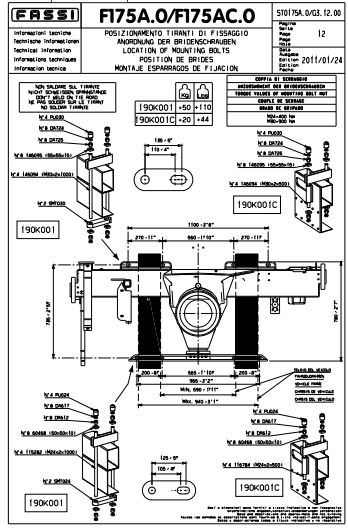 Fassi Mounting Kit - 190K001