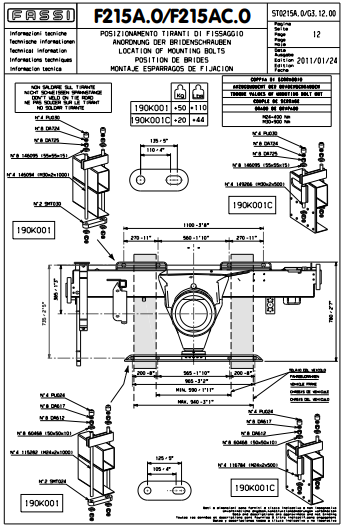 Fassi Mounting Kit - 190K001