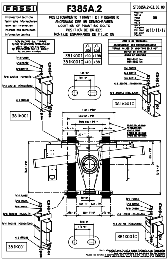 Fassi Mounting Kit - 381K001