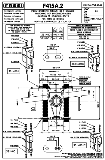 Fassi Mounting Kit - 381K001