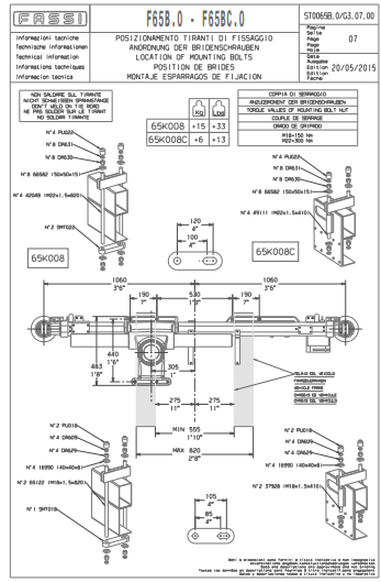 Fassi Mounting Kit - 65K001
