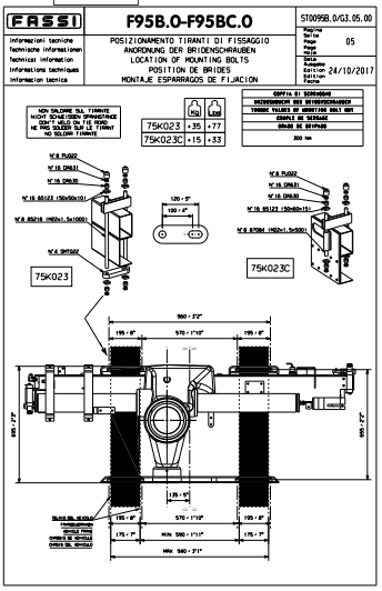 Fassi Mounting Kit - 75K023