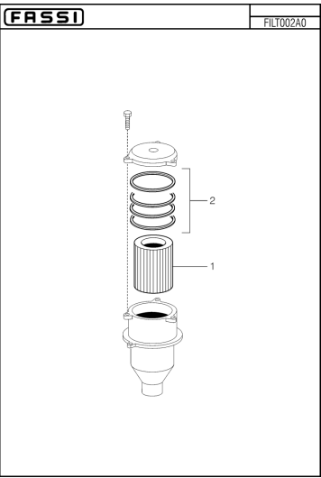 Fassi Tank Filter & Cartridge - FI670