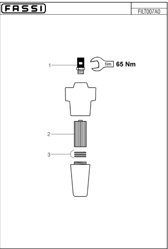 Fassi High Pressure Filter Housing & Cartridge - FI786