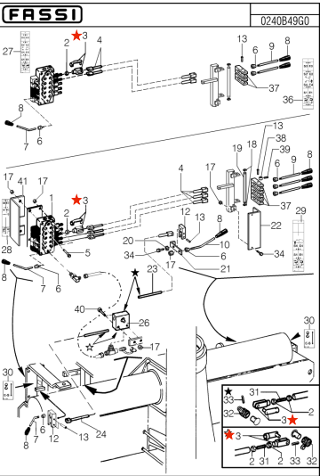 Fassi Adjustable Connecting Fork - FR101