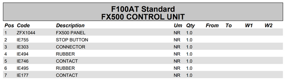 Fassi Control Unit - FX500