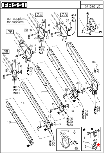 Fassi Hook Safety Clip/Latch - GA101