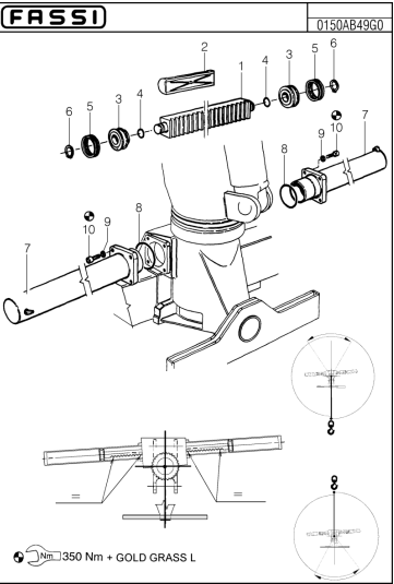 Fassi Slew Cylinder Seal Kit - GSC201