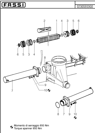 Fassi Slew Cylinder Seal Kit - GSC217