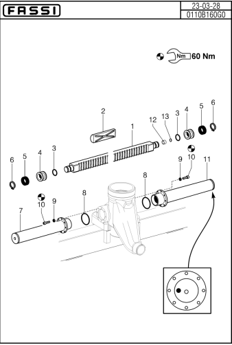 Fassi Slew Cylinder Seal Kit - GSC299