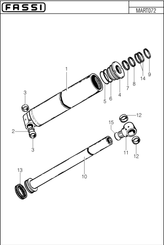 Fassi Main Boom Cylinder Seal Kit - GSC308