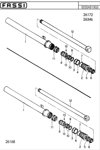 Fassi Extension Cylinder Seal Kit - GSC315