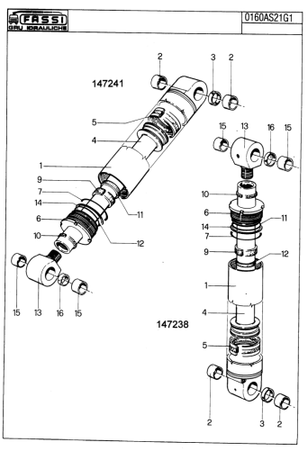 Fassi Main Boom Cylinder Seal Kit - GSC318