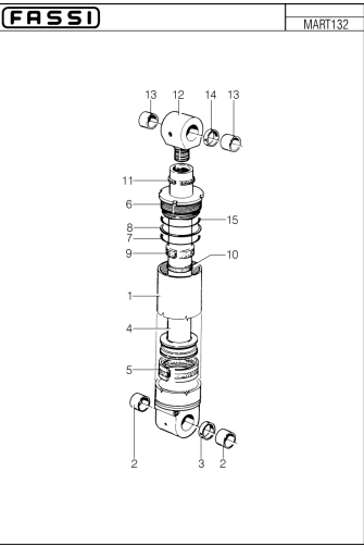 Fassi Main And Outer Boom Cylinder Seal Kit - GSC338