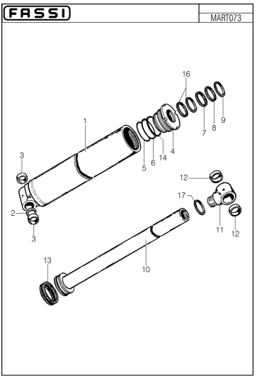 Fassi Main Boom Cylinder Seal Kit - GSC362