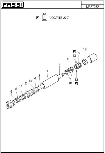Fassi Extension Cylinder Seal Kit - GSC412