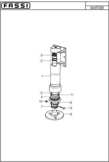 Fassi Outrigger Leg Cylinder Seal Kit - GSC442