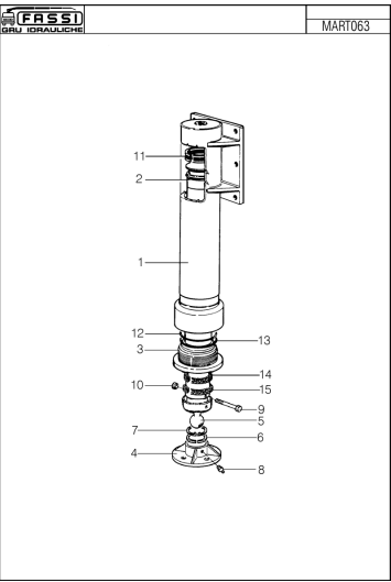 Fassi Outrigger Leg Cylinder Seal Kit - GSC451