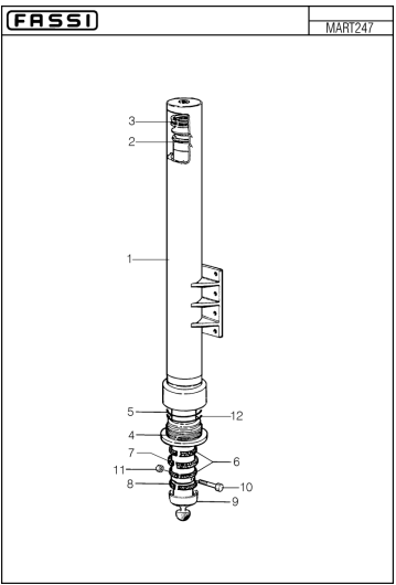 Fassi Outrigger Leg Cylinder Seal Kit - GSC452