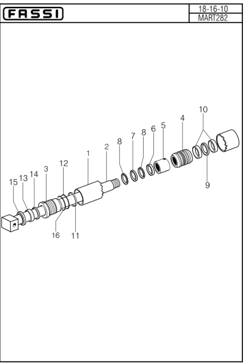 Fassi Extension Cylinder Seal Kit - GSC503