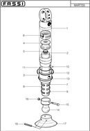 Fassi Outrigger Leg Cylinder Seal Kit - GSC513-2