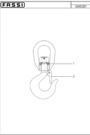 Fassi Hook Safety Clip/Latch - GA106-3