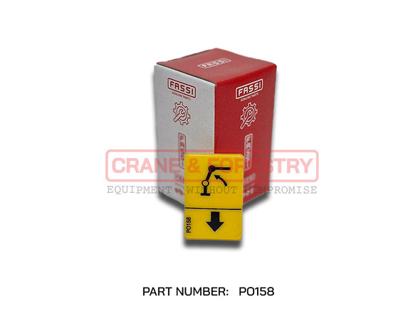 Fassi Crane Control Decal - PO158