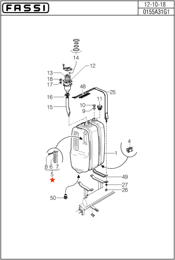 Fassi Oil Level Indicator - LO960