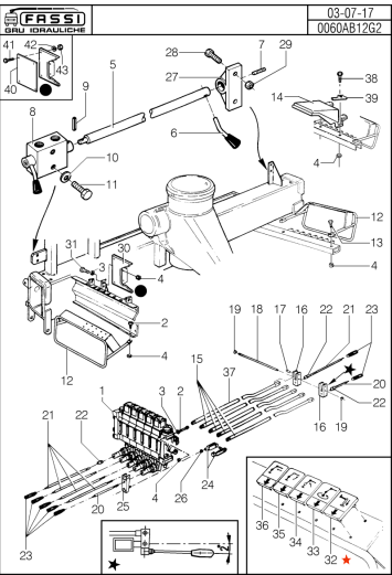 Fassi Crane Control Decal - PO156
