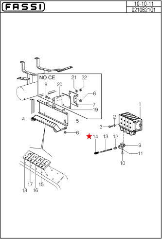 Fassi 10mm Lever Knob - PO168