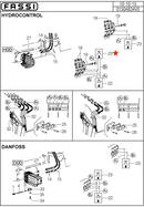 Fassi Crane Control Decal - PO187-2