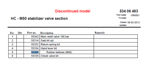 HMF Rubber Bellow (M50) - 55389
