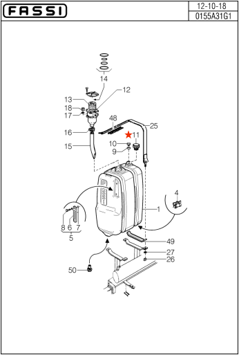 Fassi Filler/Breather Cap - TA970